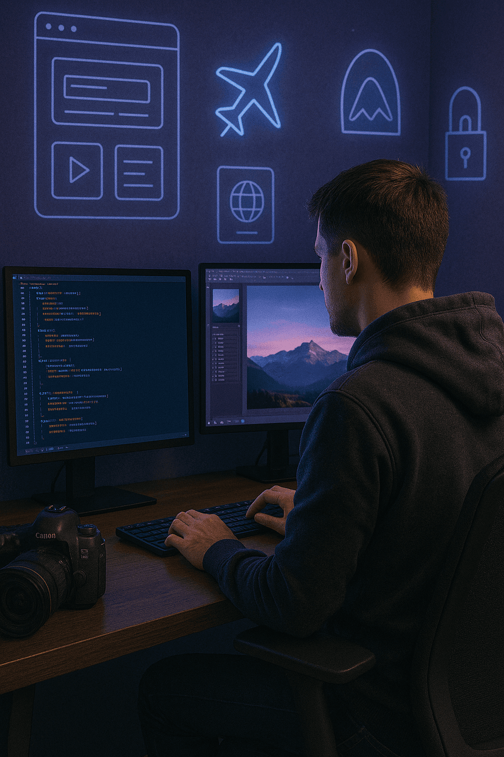 hero template mobile